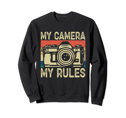 Photo Camera Photographer Flash Sweatshirt - Unique Graphic for Adults - T-Shirt, Sweatshirt, Hoodie