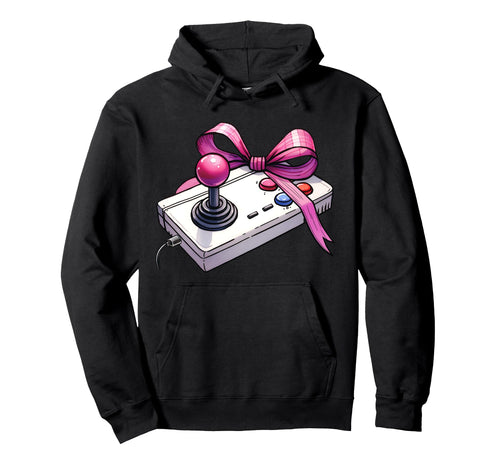 Coquette Bow Arcade Gaming Mothers Day Hoodie - Unique Graphic Men Women - T-Shirt, Sweatshirt, Hoodie