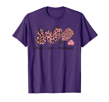 Peace Love Pickleball Ladies T-Shirt - Casual Everyday Wear Unisex - T-Shirt, Sweatshirt, Hoodie