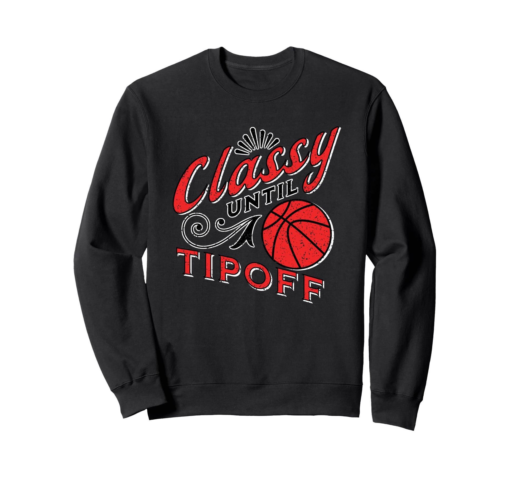 Classy Red Basketball Gift Sweatshirt - Streetwear Style for Adults - T-Shirt, Sweatshirt, Hoodie