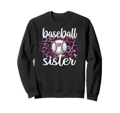 Proud Baseball Sister Baseball Sweatshirt - Minimalist Print Men Women - T-Shirt, Sweatshirt, Hoodie