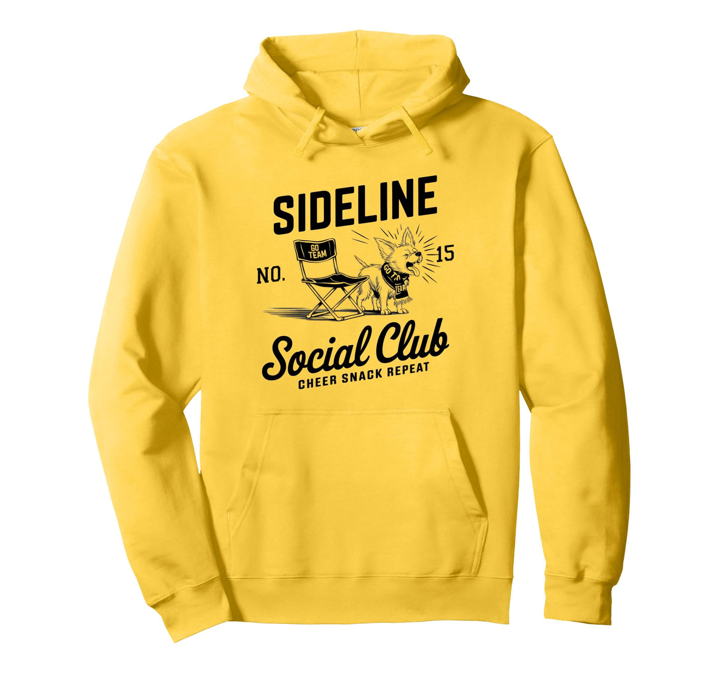 Sideline Social Club Soccer Mom Game Hoodie - Novelty Apparel for Adults - T-Shirt, Sweatshirt, Hoodie