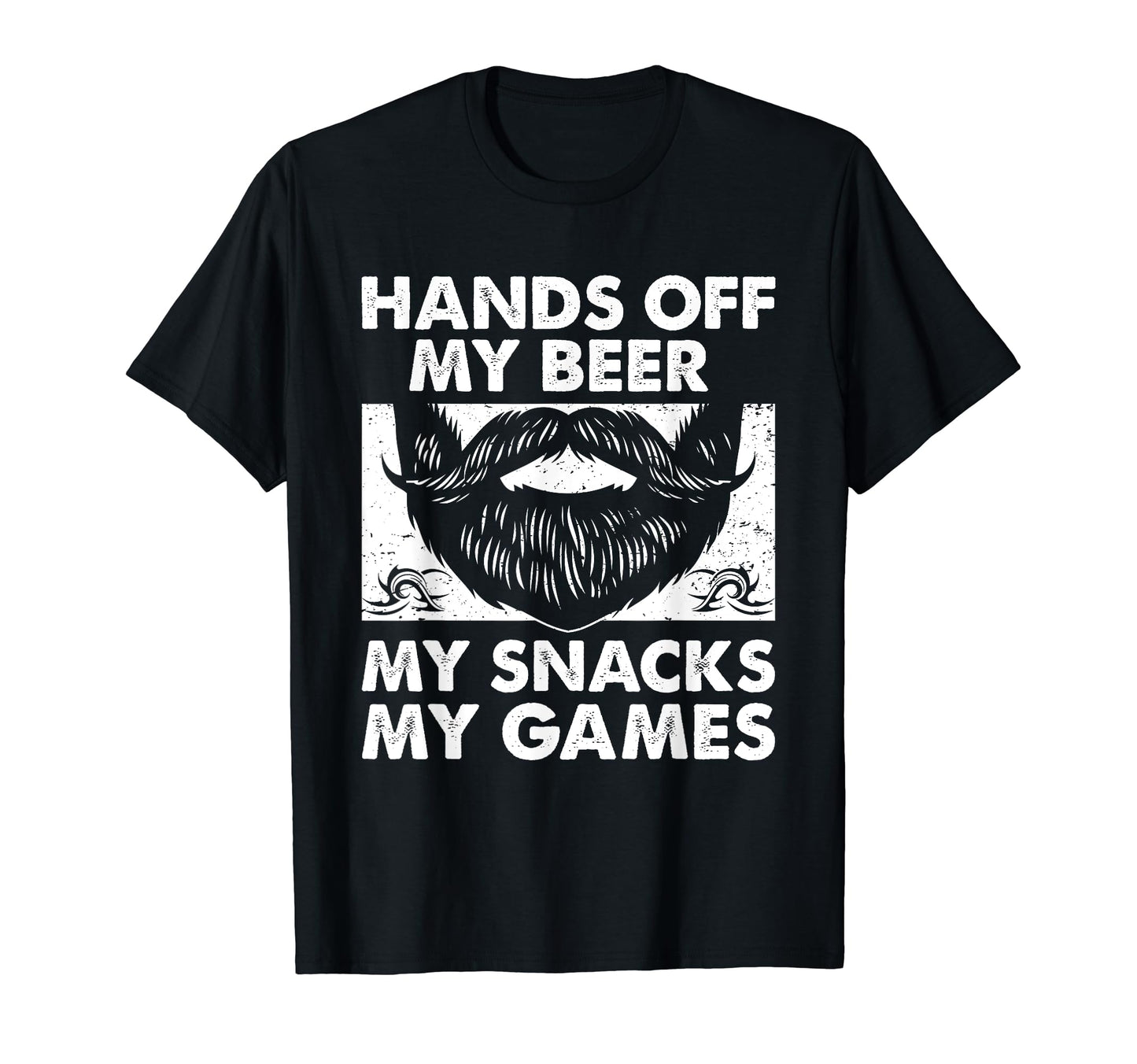 Hands Off My Beer Snacks And Games T-Shirt - Fun Novelty Design Unisex - T-Shirt, Sweatshirt, Hoodie