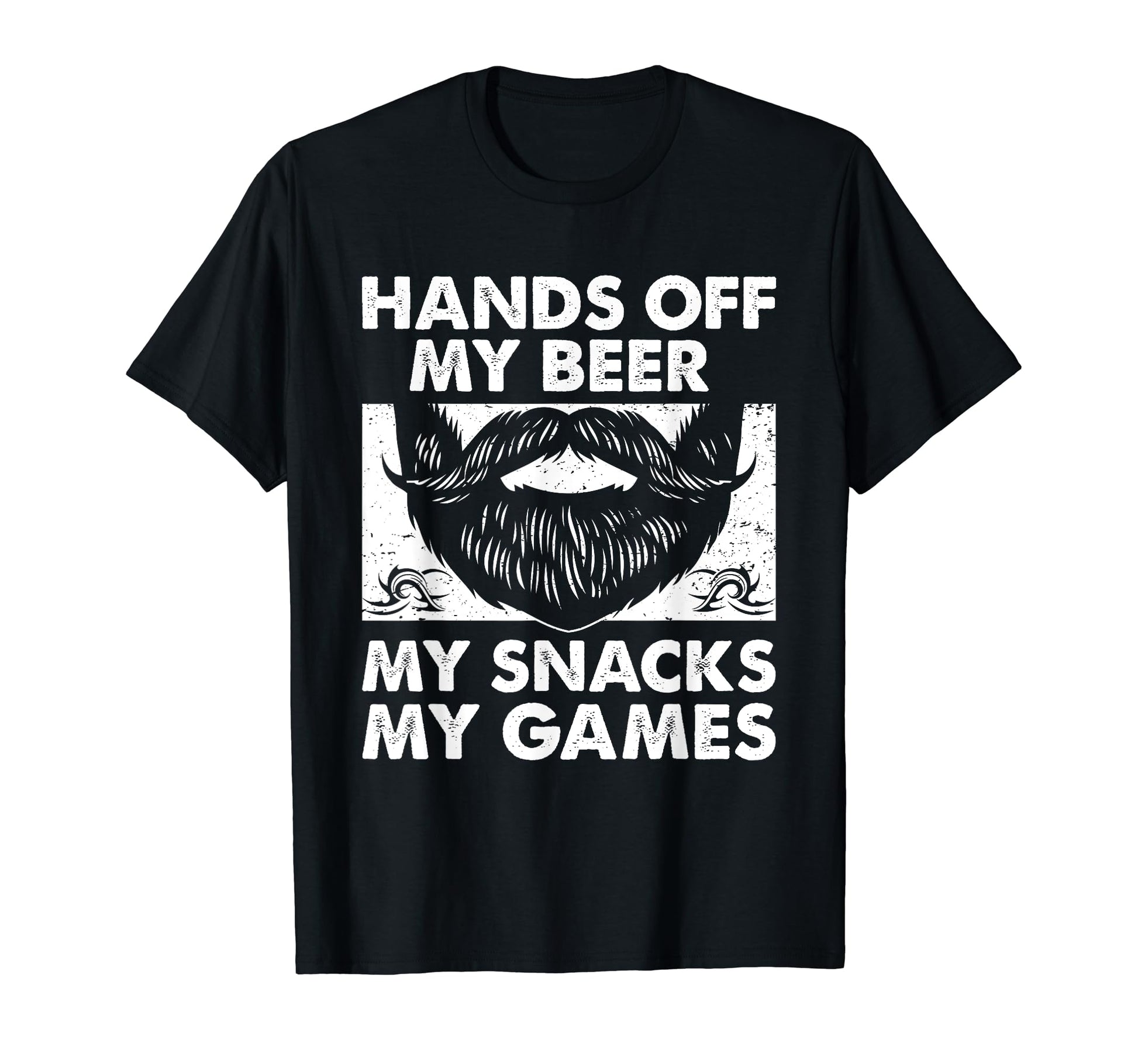 Hands Off My Beer Snacks And Games T-Shirt - Fun Novelty Design Unisex - T-Shirt, Sweatshirt, Hoodie