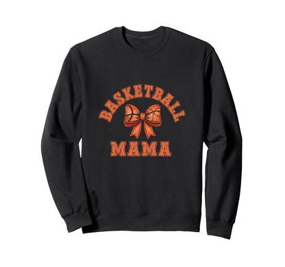 Coquette Basketball Mom Bow Game Day Sweatshirt - Custom Art Print Unisex - T-Shirt, Sweatshirt, Hoodie
