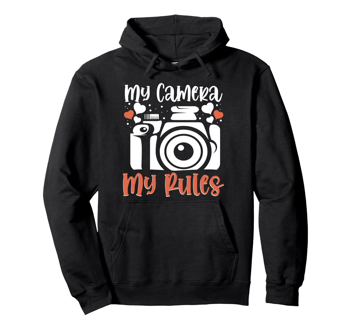 Photo Camera Photographer Flash People Hoodie - Custom Art Print Men Women - T-Shirt, Sweatshirt, Hoodie