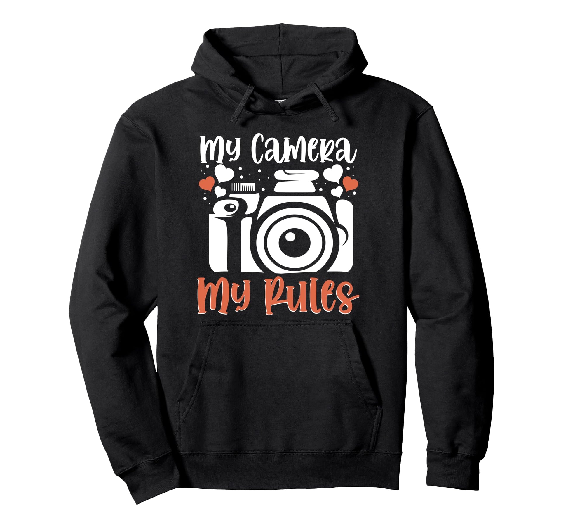 Photo Camera Photographer Flash People Hoodie - Custom Art Print Men Women - T-Shirt, Sweatshirt, Hoodie