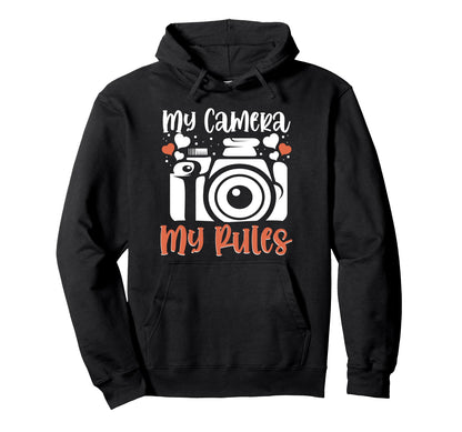 Photo Camera Photographer Flash People Hoodie - Custom Art Print Men Women - T-Shirt, Sweatshirt, Hoodie