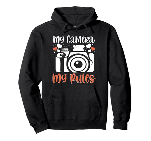 Photo Camera Photographer Flash People Hoodie - Custom Art Print Men Women - T-Shirt, Sweatshirt, Hoodie