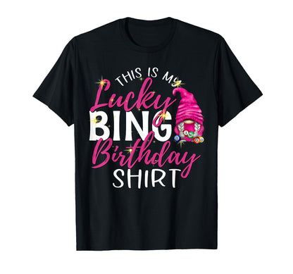 This Is My Lucky Bingo Birthday Peace T-Shirt - Minimalist Print Men Women - T-Shirt, Sweatshirt, Hoodie