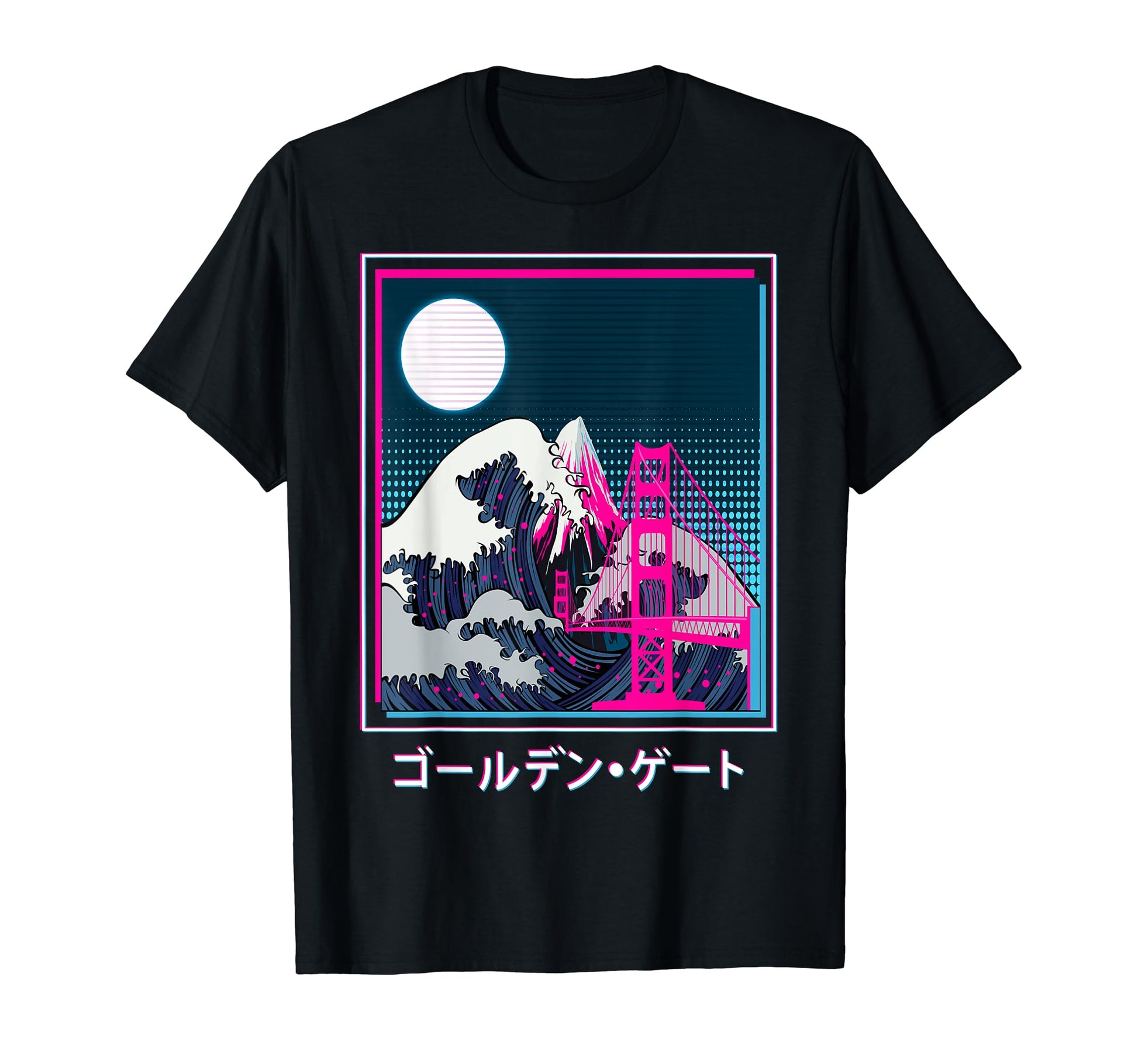 Golden Gate Bridge Great Wave Off T-Shirt - Novelty Apparel Unisex - T-Shirt, Sweatshirt, Hoodie