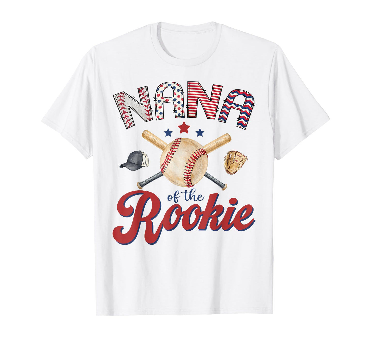 Nana Rookie 1St Birthday Baseball T-Shirt - Casual Everyday Wear Men Women - T-Shirt, Sweatshirt, Hoodie