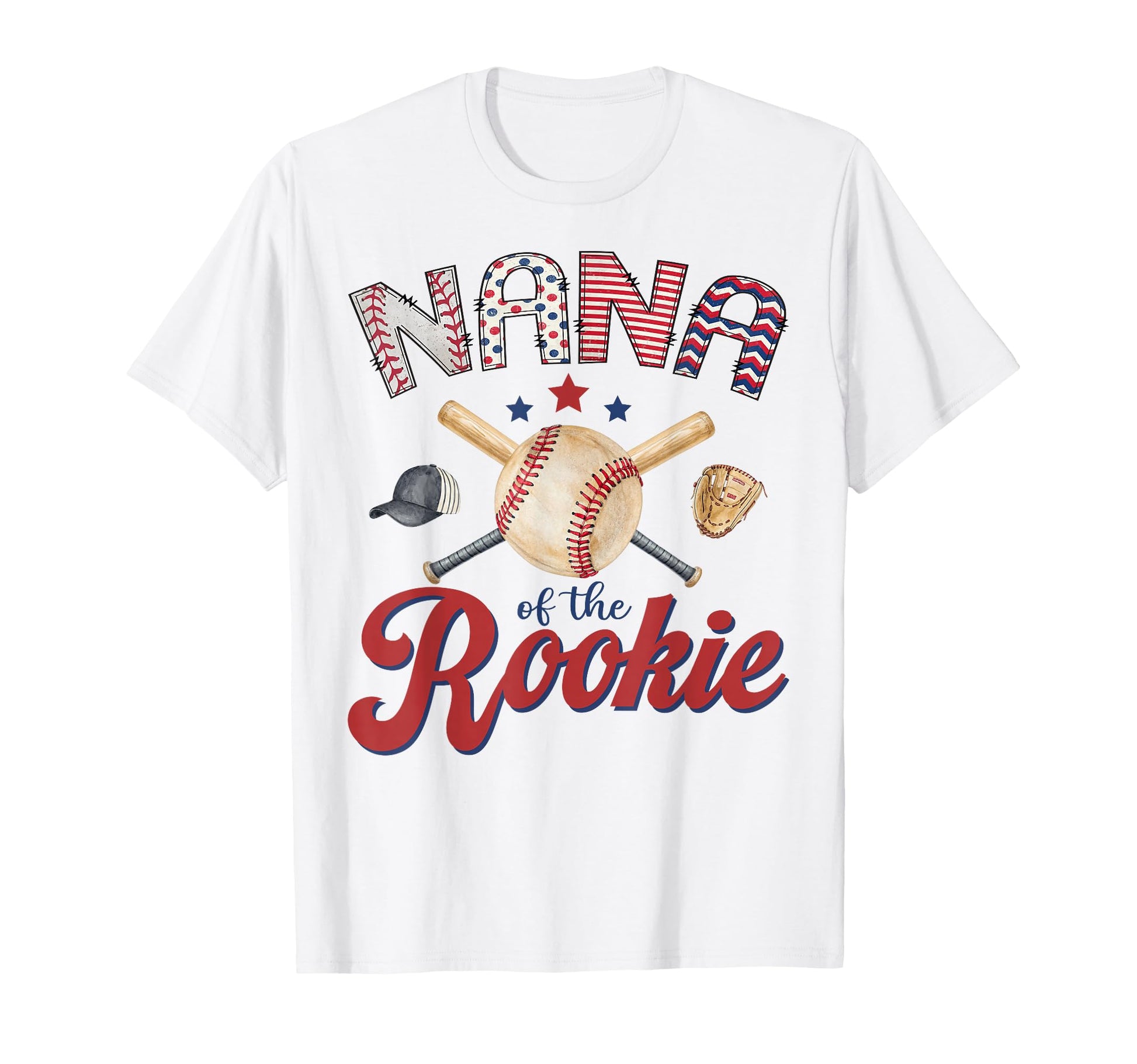 Nana Rookie 1St Birthday Baseball T-Shirt - Casual Everyday Wear Men Women - T-Shirt, Sweatshirt, Hoodie