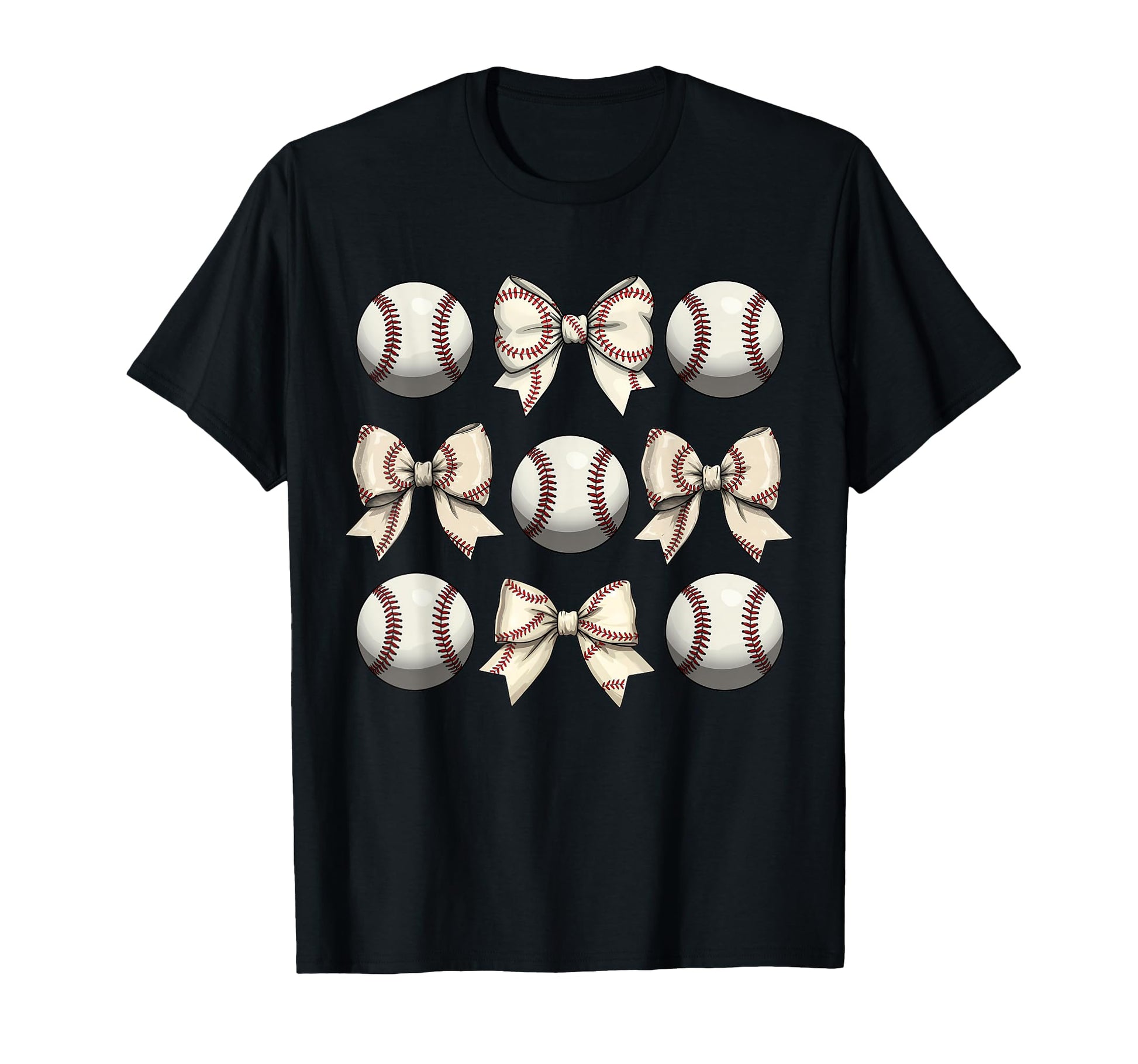 Baseball Coquette Bow Mothers Day T-Shirt - Aesthetic Graphic Unisex - T-Shirt, Sweatshirt, Hoodie
