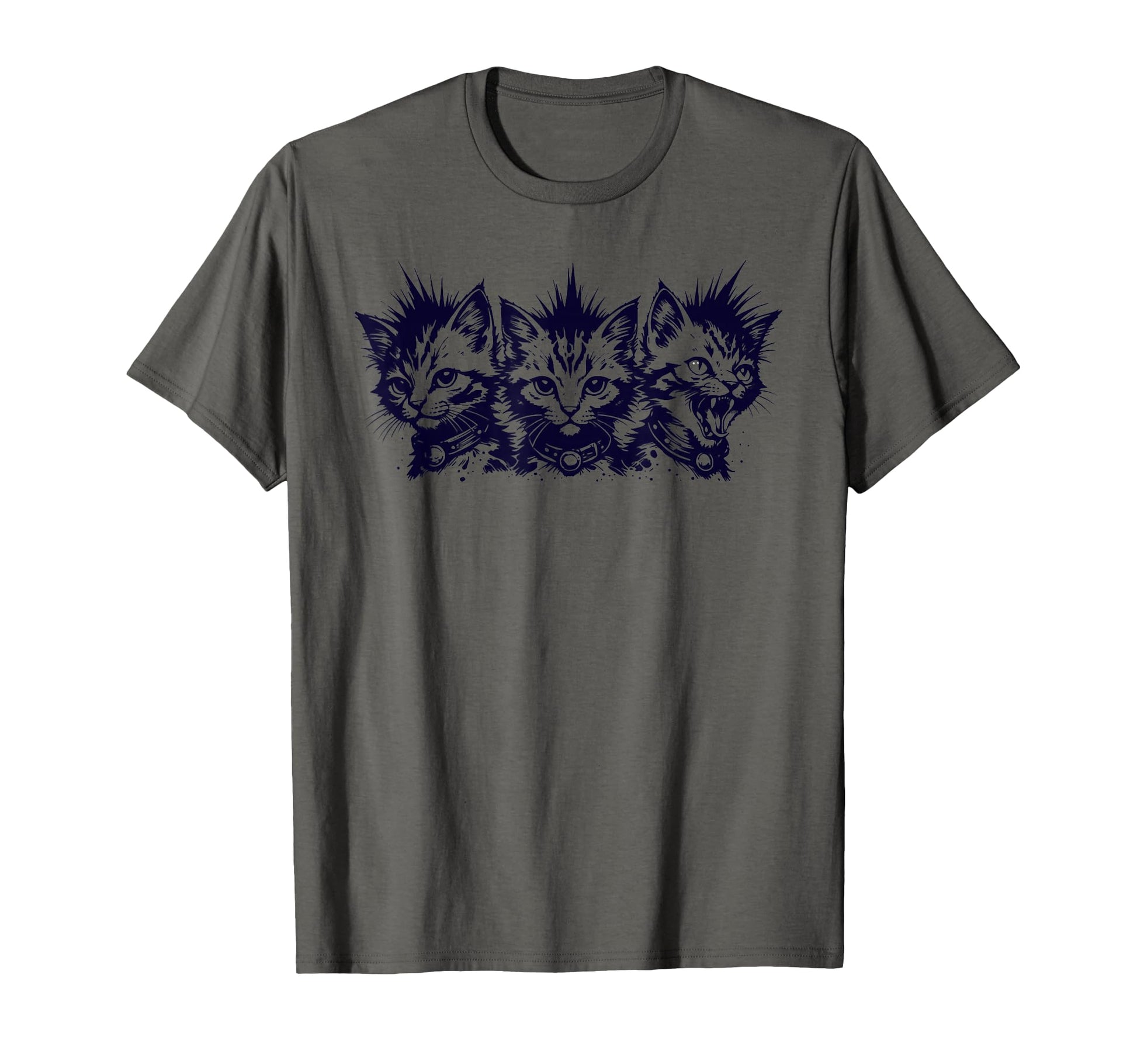 Funny Punk Rock Kittens Heavy Rock T-Shirt - Fun Novelty Design Men Women - T-Shirt, Sweatshirt, Hoodie