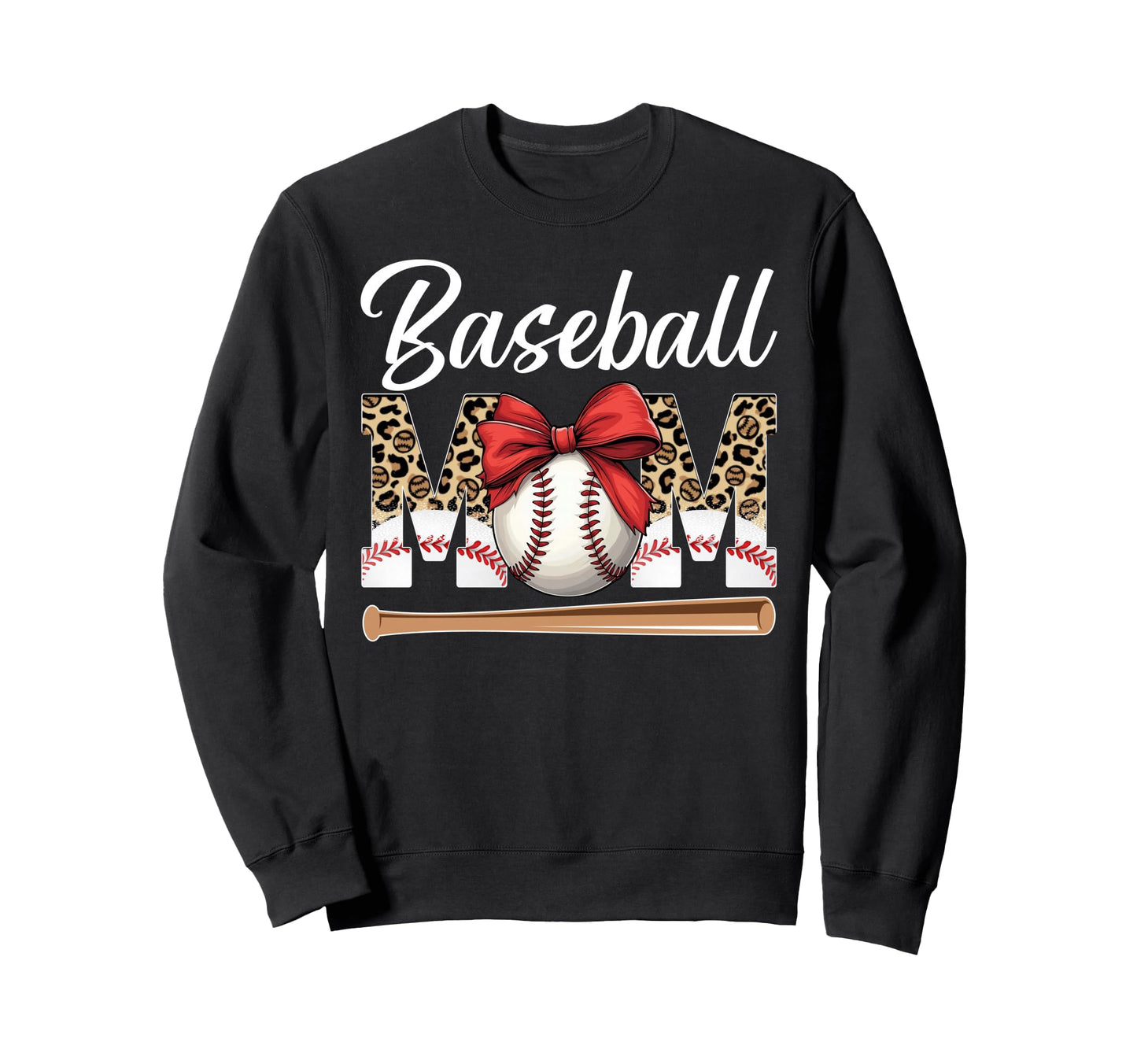 Baseball Mom Mother Ball Bat Sport Hoodie - Minimalist Print Men Women - T-Shirt, Sweatshirt, Hoodie