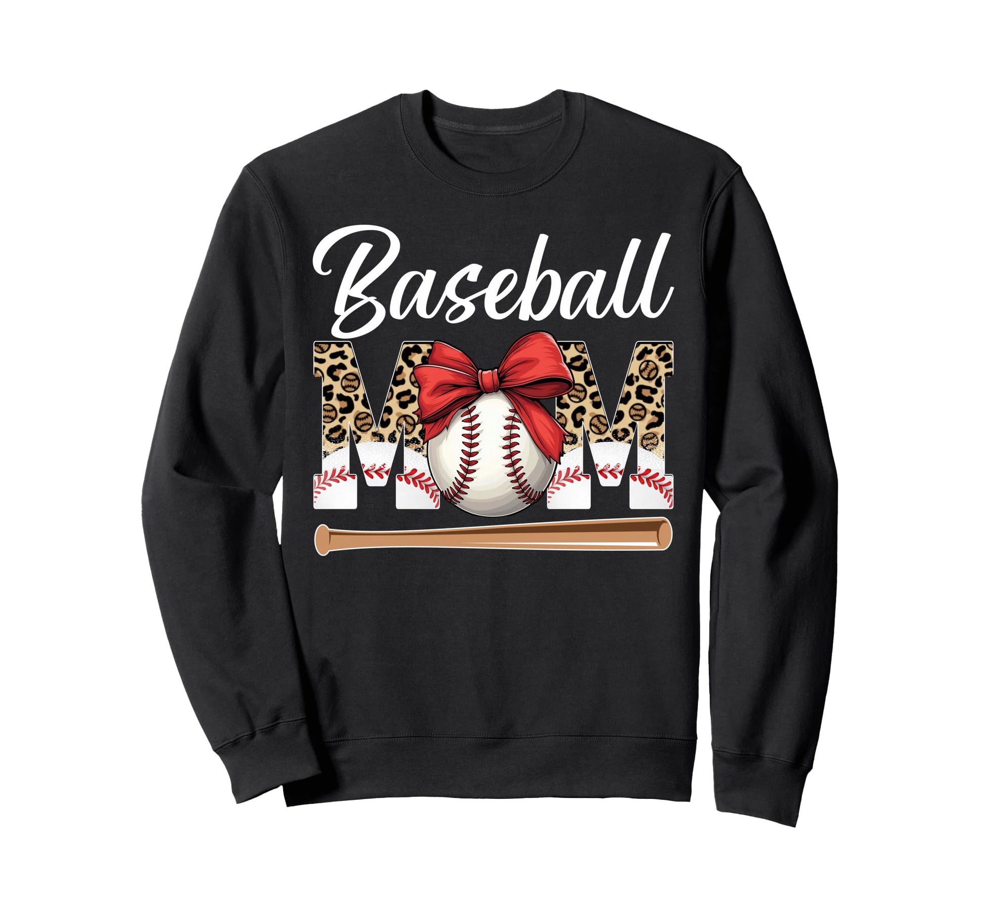 Baseball Mom Mother Ball Bat Sport Hoodie - Minimalist Print Men Women - T-Shirt, Sweatshirt, Hoodie