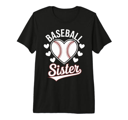 Baseball Sister Tri Blend T-Shirt - Minimalist Print Unisex - T-Shirt, Sweatshirt, Hoodie