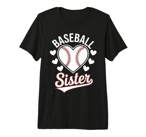 Baseball Sister Tri Blend T-Shirt - Minimalist Print Unisex - T-Shirt, Sweatshirt, Hoodie