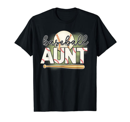 Baseball Aunt Is Baseball Fan Is Baseball T-Shirt - Trendy Graphic Unisex - T-Shirt, Sweatshirt, Hoodie
