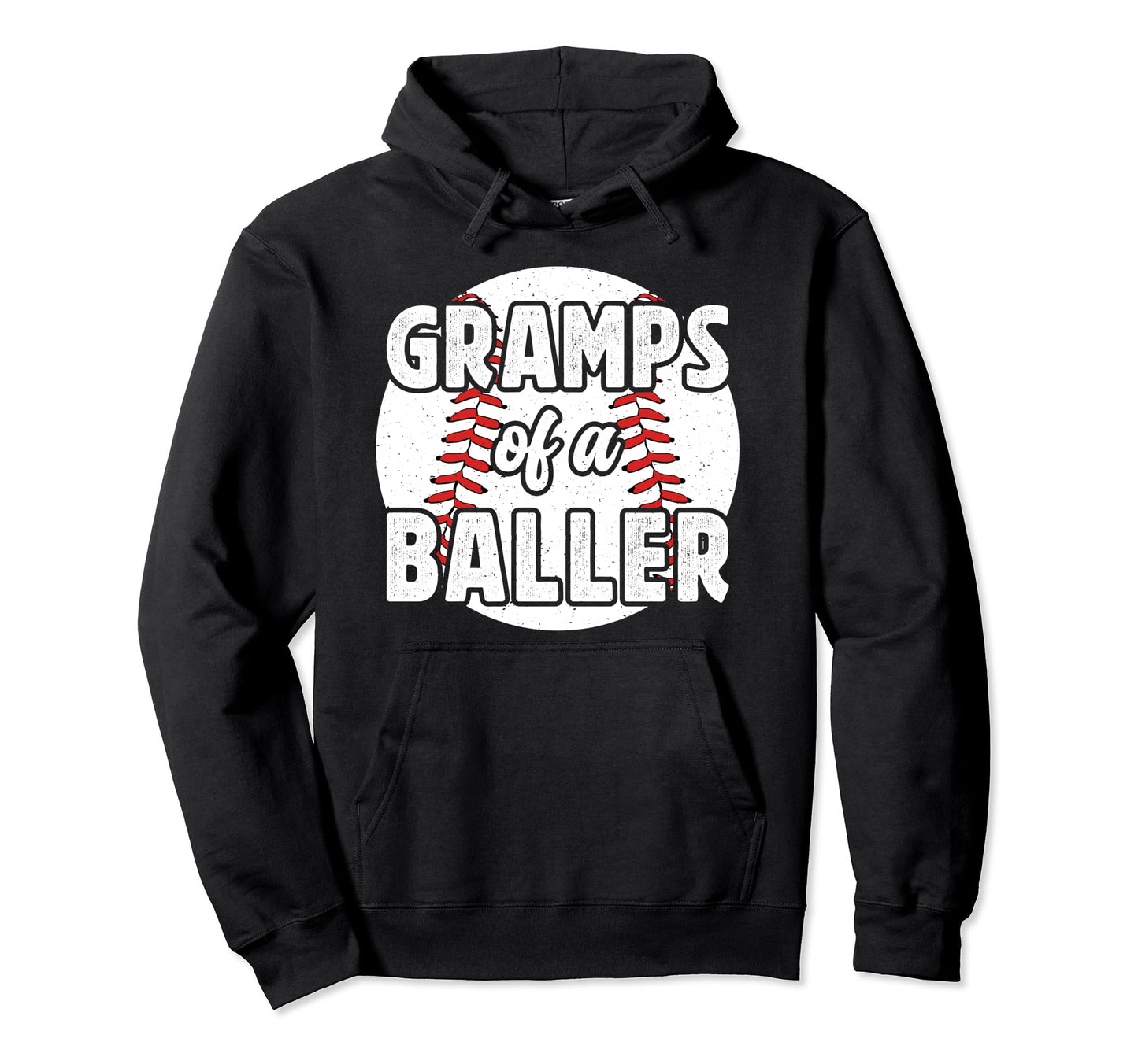 Gramps Baller Baseball Gramps Hoodie - Custom Art Print for Adults - T-Shirt, Sweatshirt, Hoodie