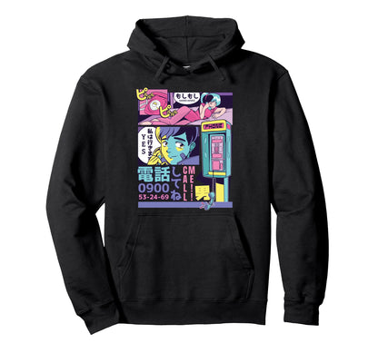 Anime 80S 90S Vaporwave City Pop Manga Hoodie - Streetwear Style Men Women - T-Shirt, Sweatshirt, Hoodie