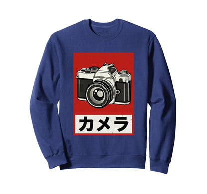 Japanese Analog Slr Camera Sweatshirt - Streetwear Style for Adults - T-Shirt, Sweatshirt, Hoodie