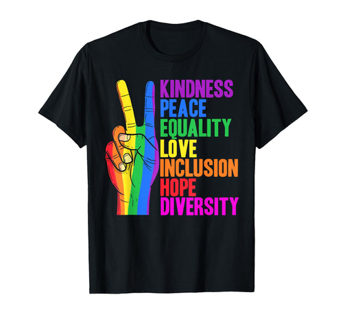 Kidness Peace Equality Love Inclusion T-Shirt - Trendy Graphic for Adults - T-Shirt, Sweatshirt, Hoodie