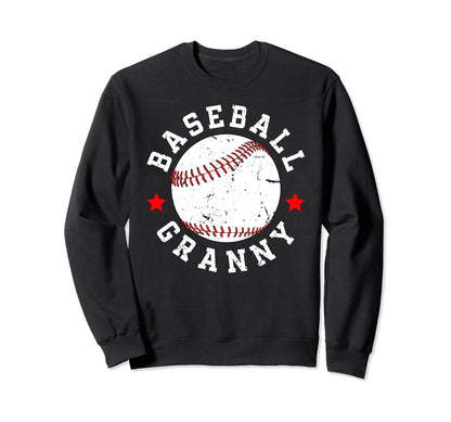 Baseball Granny Grandma Granny Baseball Sweatshirt - Graphic Print Unisex - T-Shirt, Sweatshirt, Hoodie