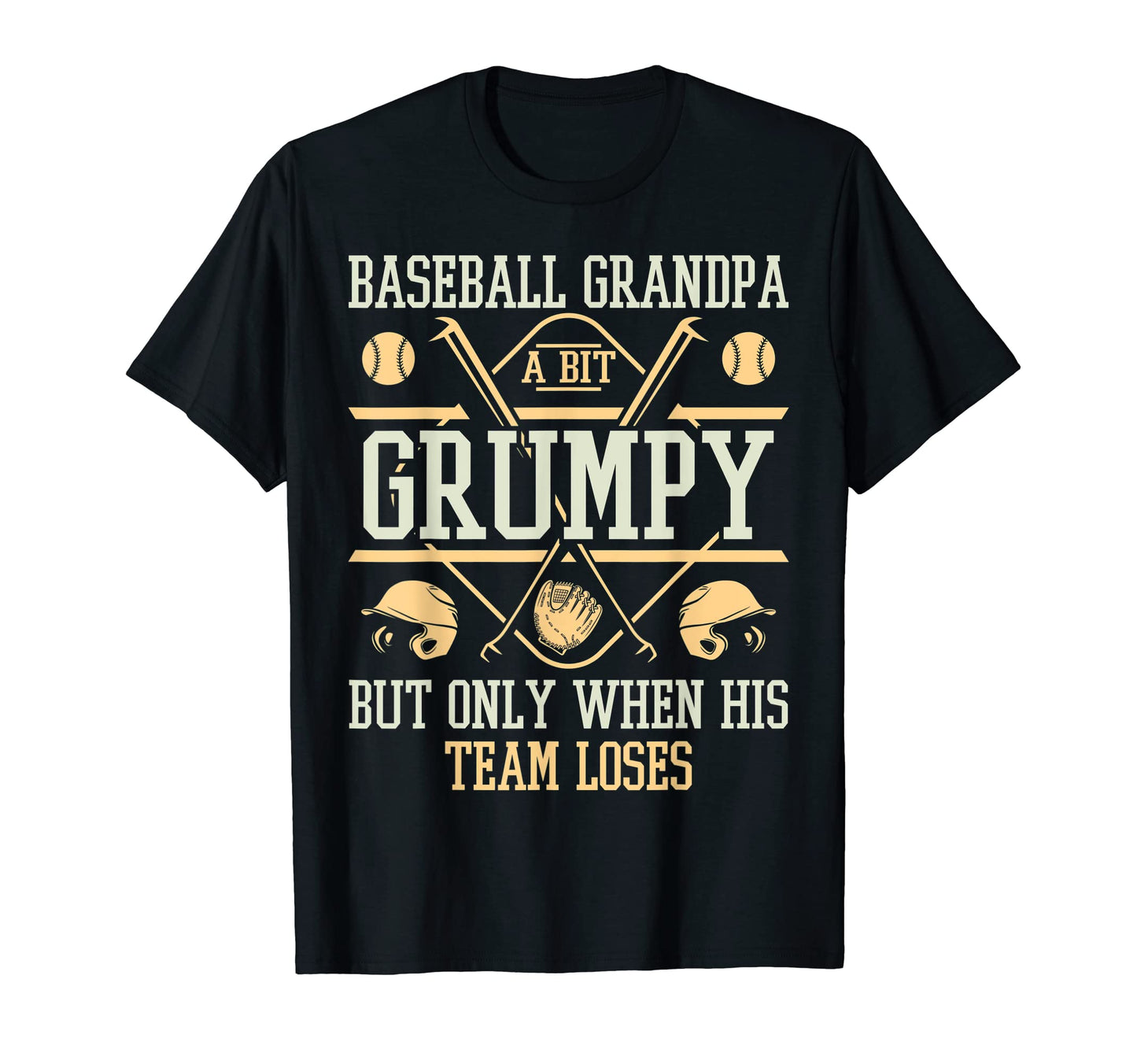 Mens Grandpa Baseball Fan Grandfather T-Shirt - Novelty Apparel Unisex - T-Shirt, Sweatshirt, Hoodie