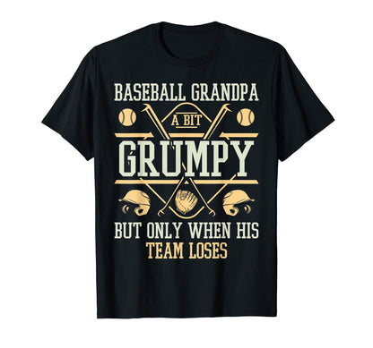 Mens Grandpa Baseball Fan Grandfather T-Shirt - Novelty Apparel Unisex - T-Shirt, Sweatshirt, Hoodie