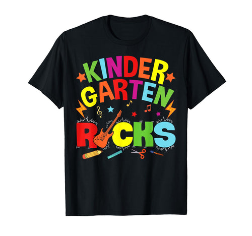 Hello Kindergarten Rocks Teacher T-Shirt - Casual Everyday Wear Men Women - T-Shirt, Sweatshirt, Hoodie
