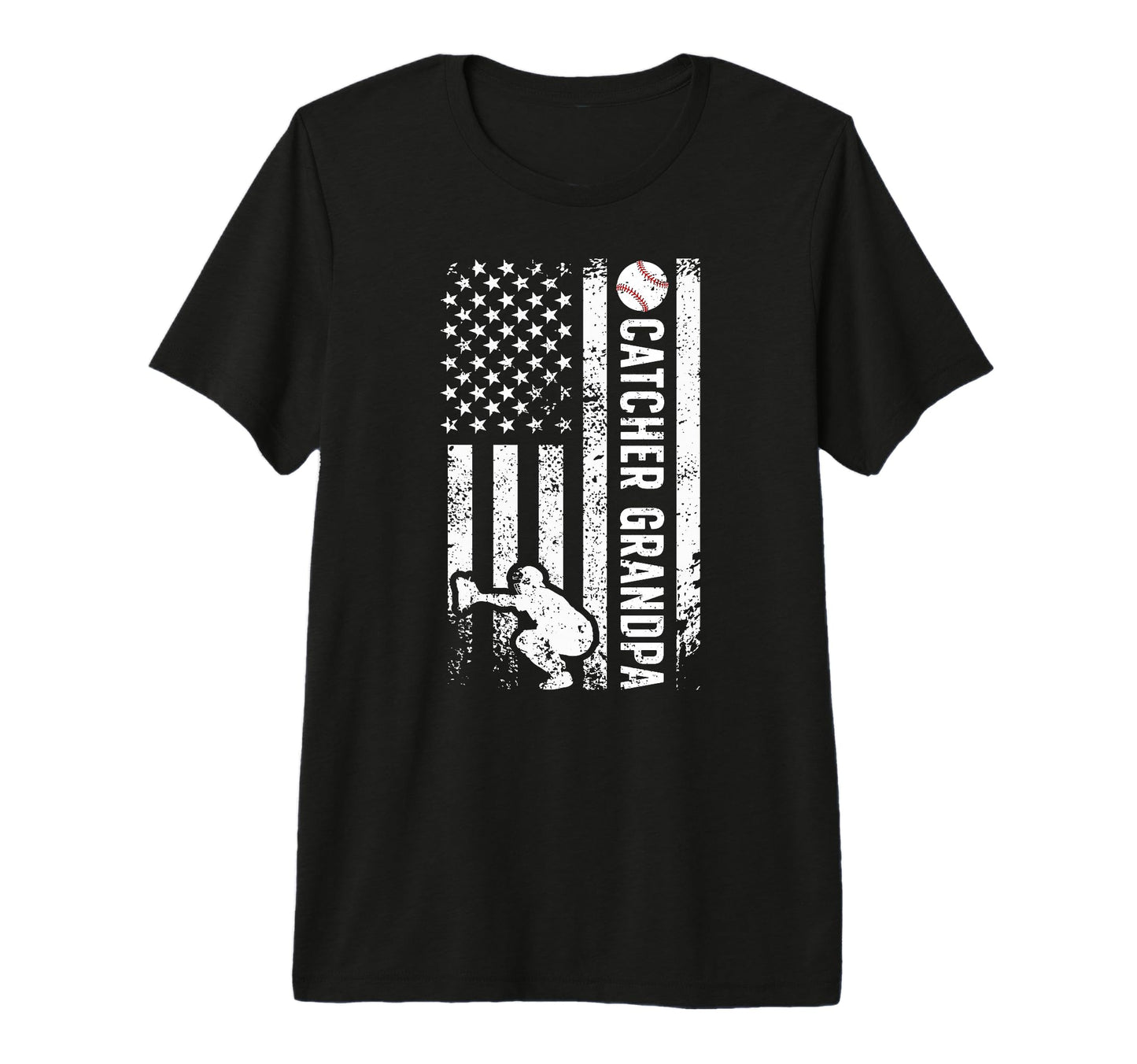 Mens Baseball Catcher Grandpa T-Shirt - Aesthetic Graphic Men Women - T-Shirt, Sweatshirt, Hoodie