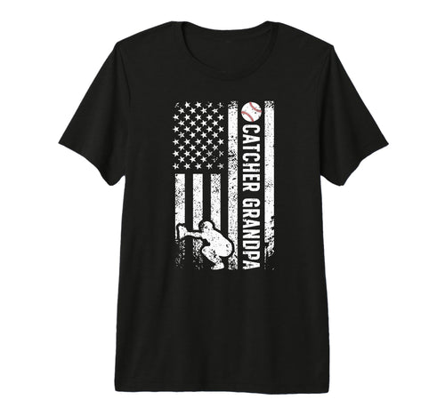 Mens Baseball Catcher Grandpa T-Shirt - Aesthetic Graphic Men Women - T-Shirt, Sweatshirt, Hoodie