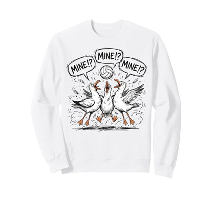 Funny Bird Playing Volleyball Sweatshirt - Casual Everyday Wear Unisex - T-Shirt, Sweatshirt, Hoodie