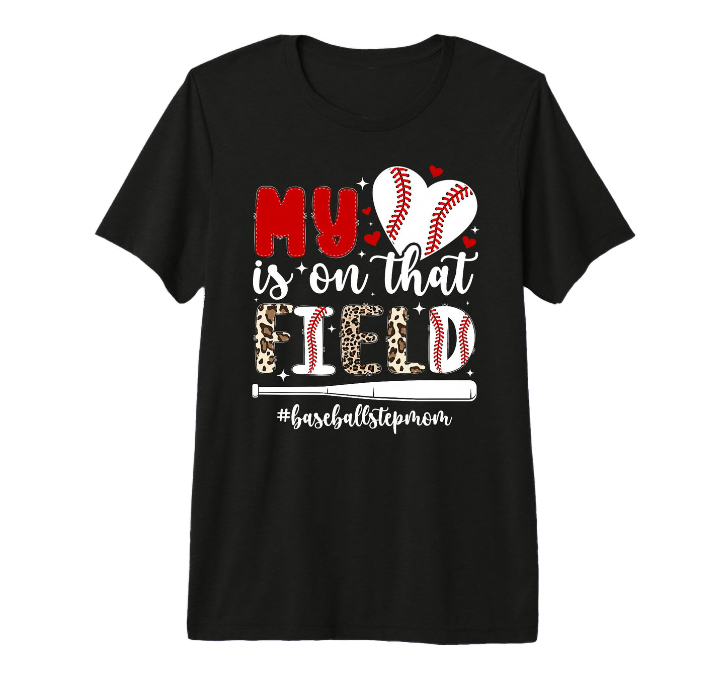That Field Baseball Stepmom Baseball T-Shirt - Minimalist Print Men Women - T-Shirt, Sweatshirt, Hoodie