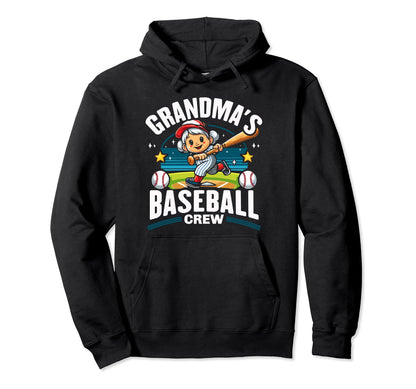 Baseball Grandma Grandmother Granny Hoodie - Streetwear Style Men Women - T-Shirt, Sweatshirt, Hoodie