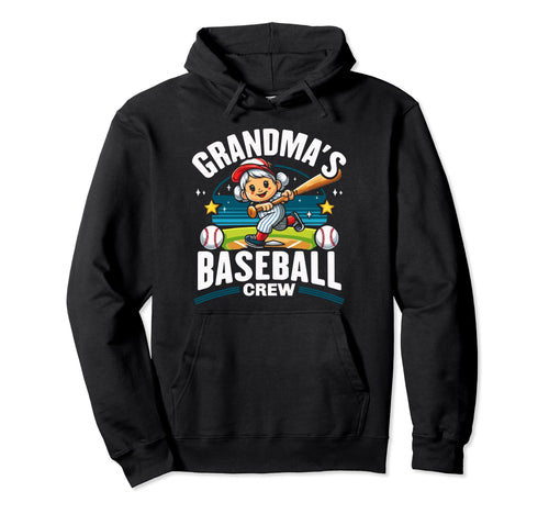 Baseball Grandma Grandmother Granny Hoodie - Streetwear Style Men Women - T-Shirt, Sweatshirt, Hoodie
