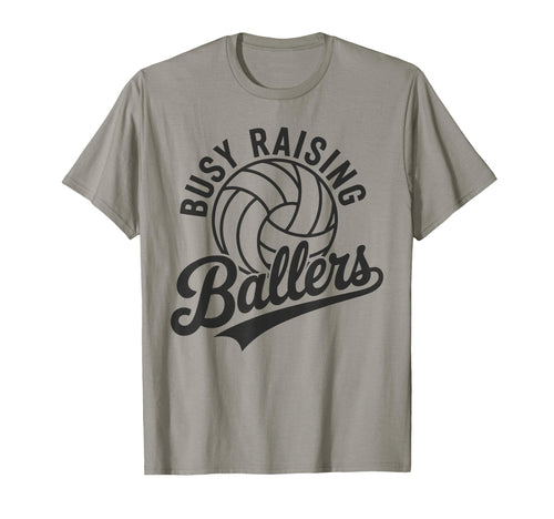 Raising Ballers Funny Mom Volleyball T-Shirt - Custom Art Print Unisex - T-Shirt, Sweatshirt, Hoodie