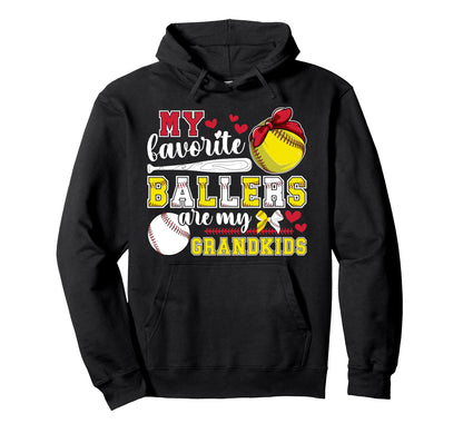 My Grandkids Baseball Softball Gigi Hoodie - Trendy Graphic Men Women - T-Shirt, Sweatshirt, Hoodie