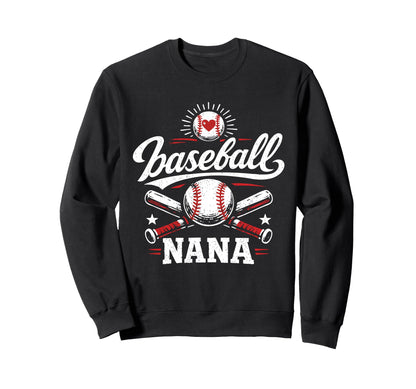 Baseball Nana Proud Loud Senior Sweatshirt - Minimalist Print Unisex - T-Shirt, Sweatshirt, Hoodie