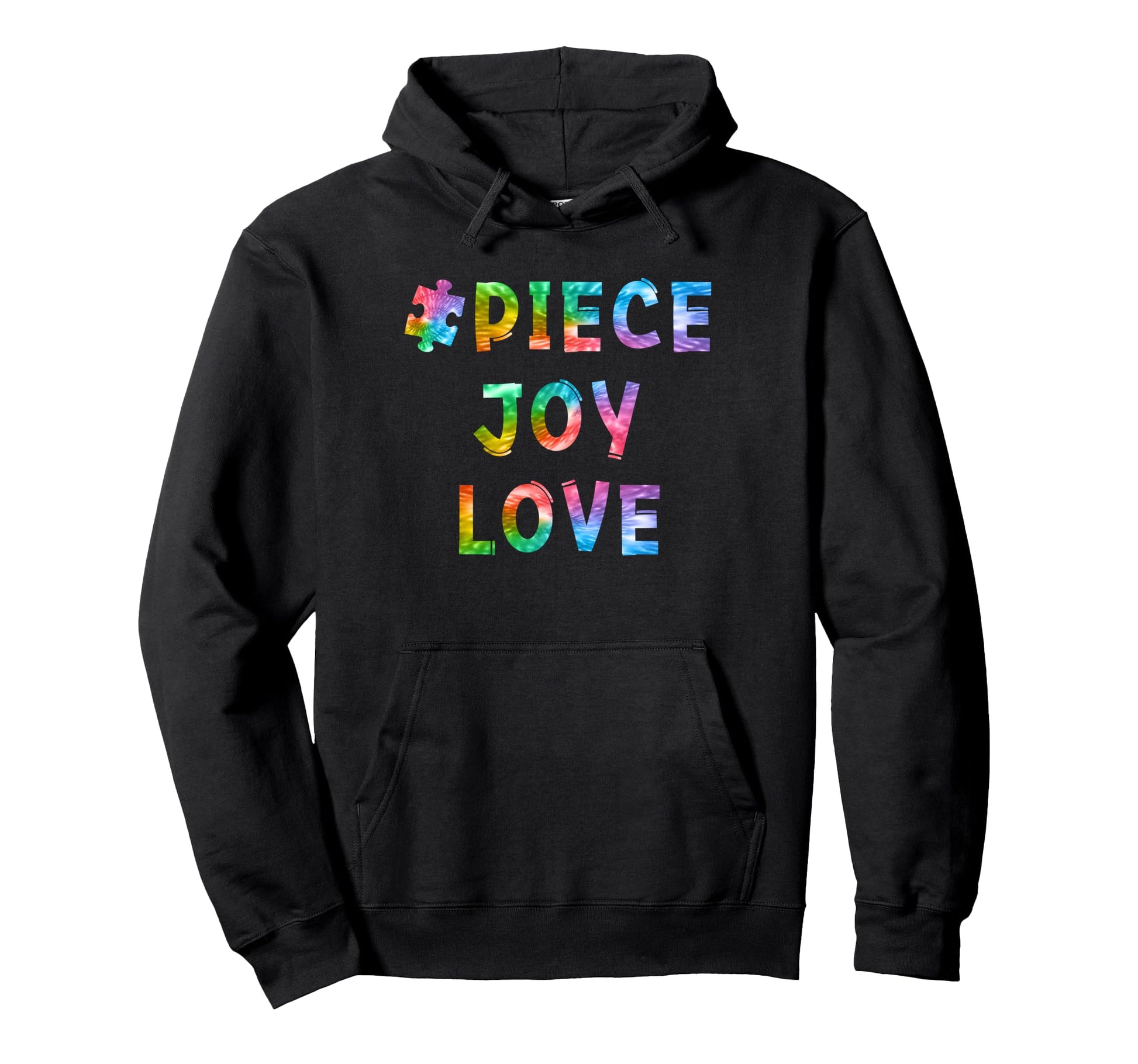 Puzzle Piece Tie Dye Funny Puzzler Peace Hoodie - Trendy Graphic Men Women - T-Shirt, Sweatshirt, Hoodie