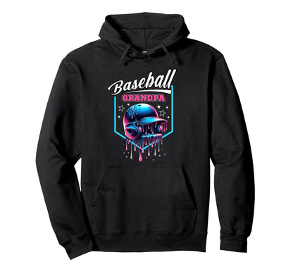 Baseball Grandpa Ice Cream Drip Sprinkles Hoodie - Aesthetic Graphic Unisex - T-Shirt, Sweatshirt, Hoodie