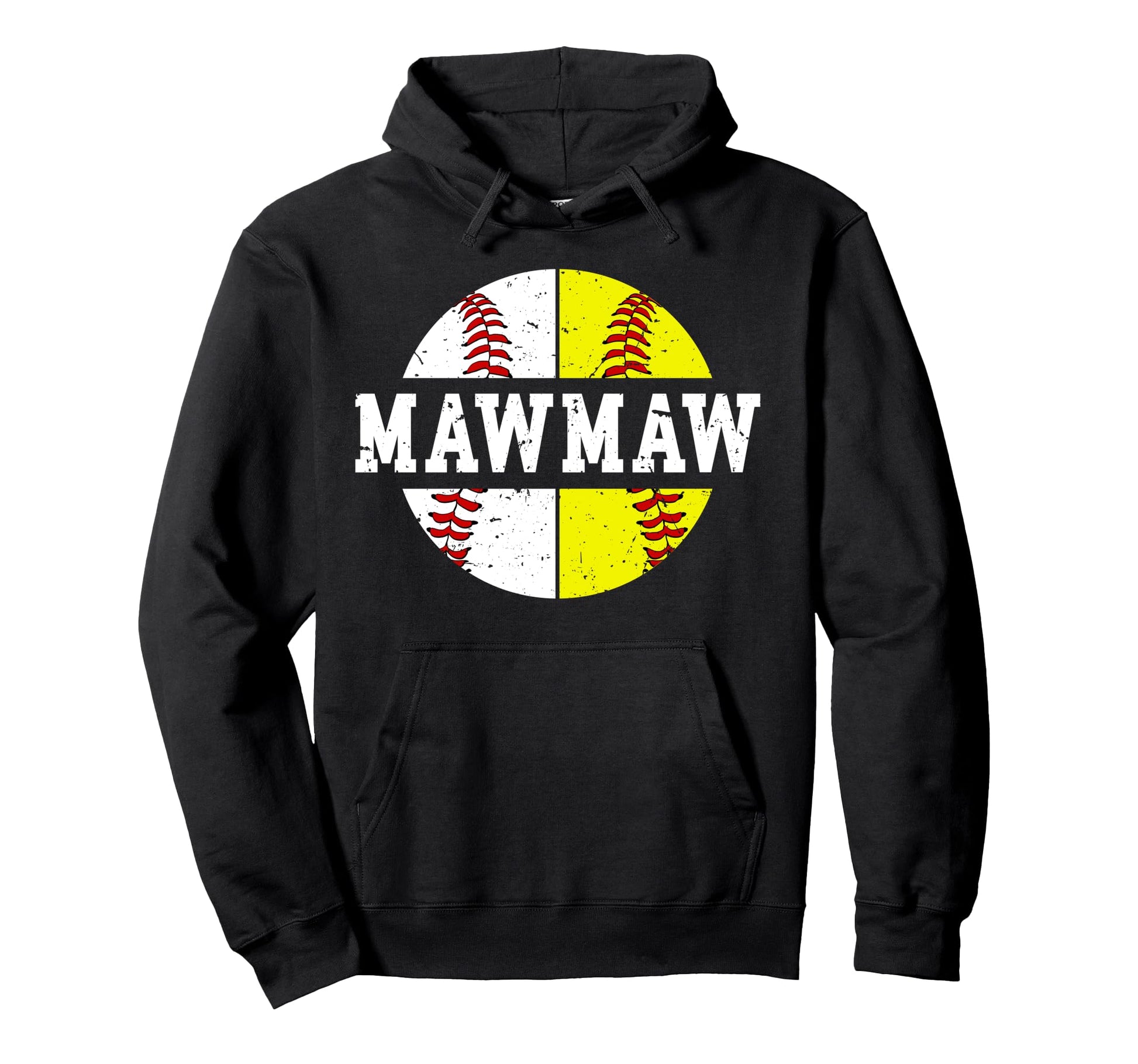 Softball Baseball Mawmaw Baseball Hoodie - Unique Graphic for Adults - T-Shirt, Sweatshirt, Hoodie