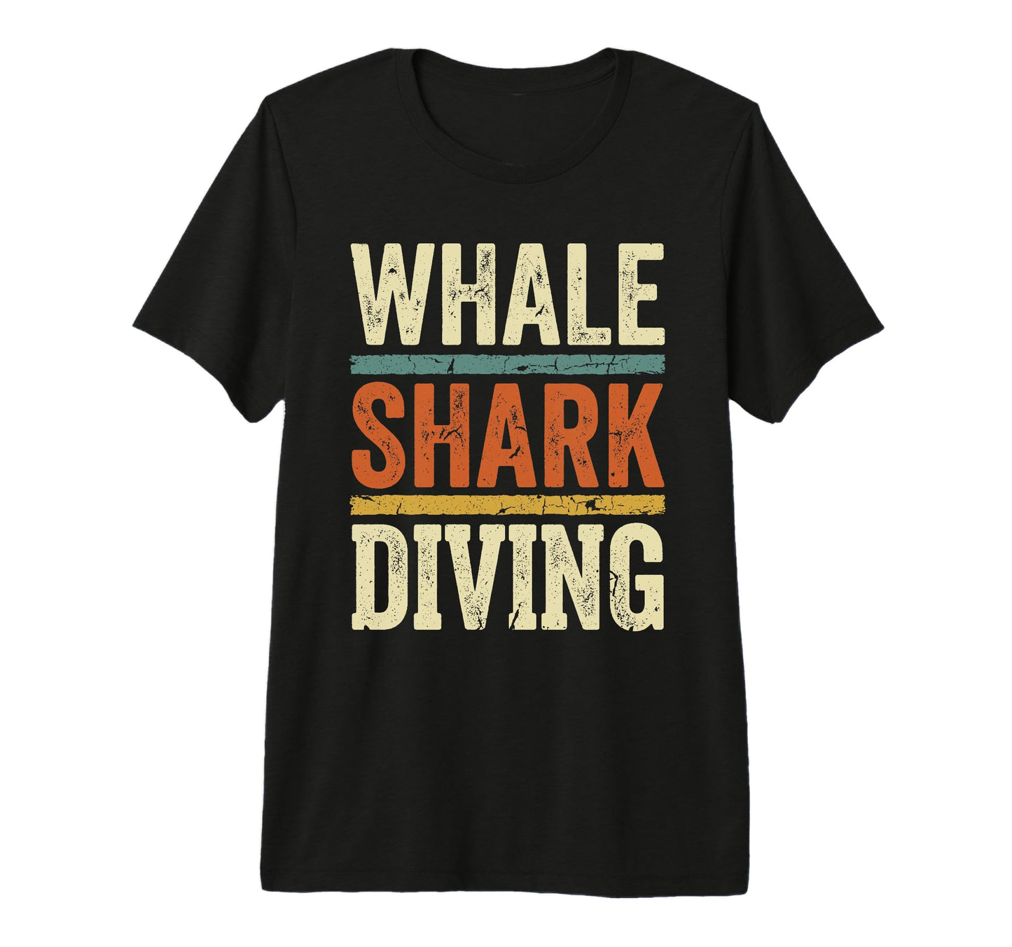Whale Shark Diving Typography Tri Blend T-Shirt - Fun Novelty Design Unisex - T-Shirt, Sweatshirt, Hoodie