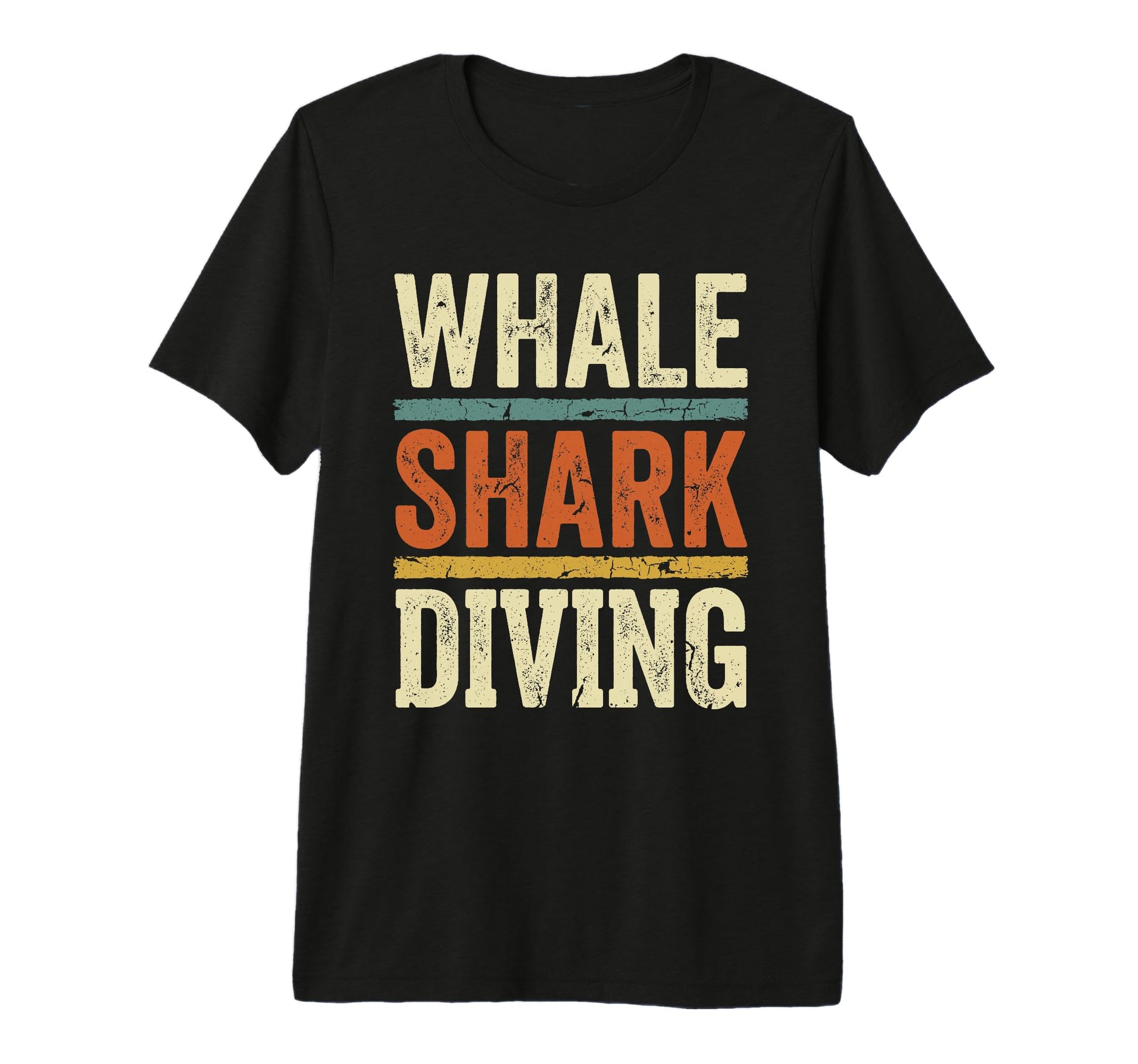 Whale Shark Diving Typography Tri Blend T-Shirt - Fun Novelty Design Unisex - T-Shirt, Sweatshirt, Hoodie
