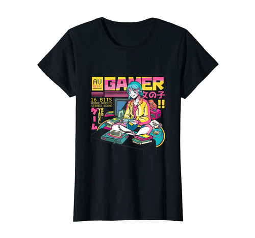 Japanese Anime Anime Gamer Vaporwave T-Shirt - Trendy Graphic for Adults - T-Shirt, Sweatshirt, Hoodie