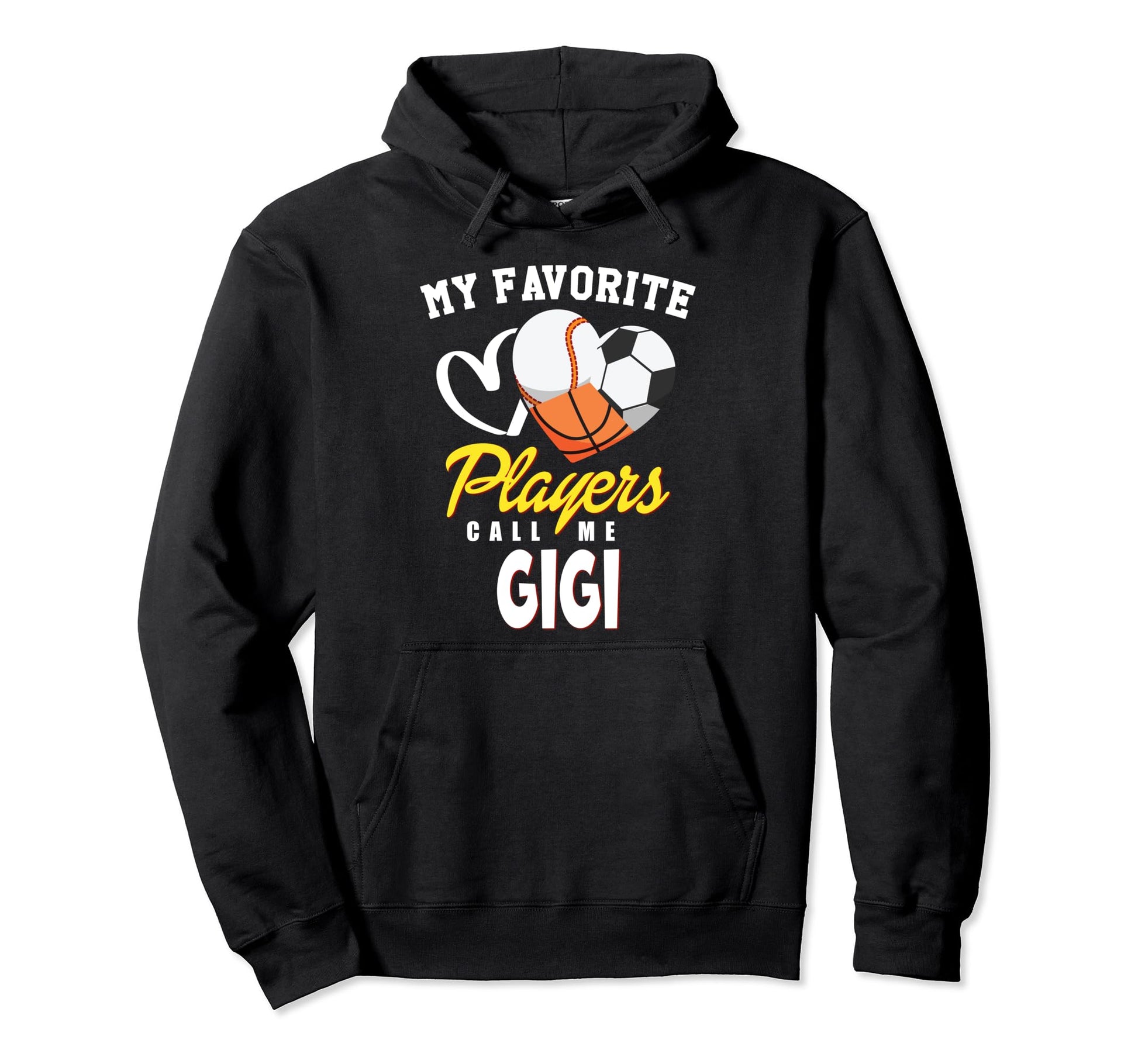 My Favorite Players Baseball Soccer Hoodie - Graphic Print for Adults - T-Shirt, Sweatshirt, Hoodie