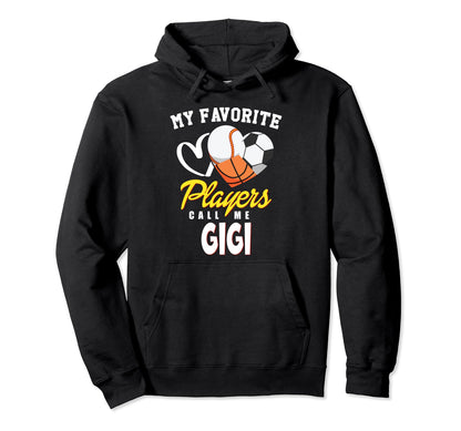 My Favorite Players Baseball Soccer Hoodie - Graphic Print for Adults - T-Shirt, Sweatshirt, Hoodie