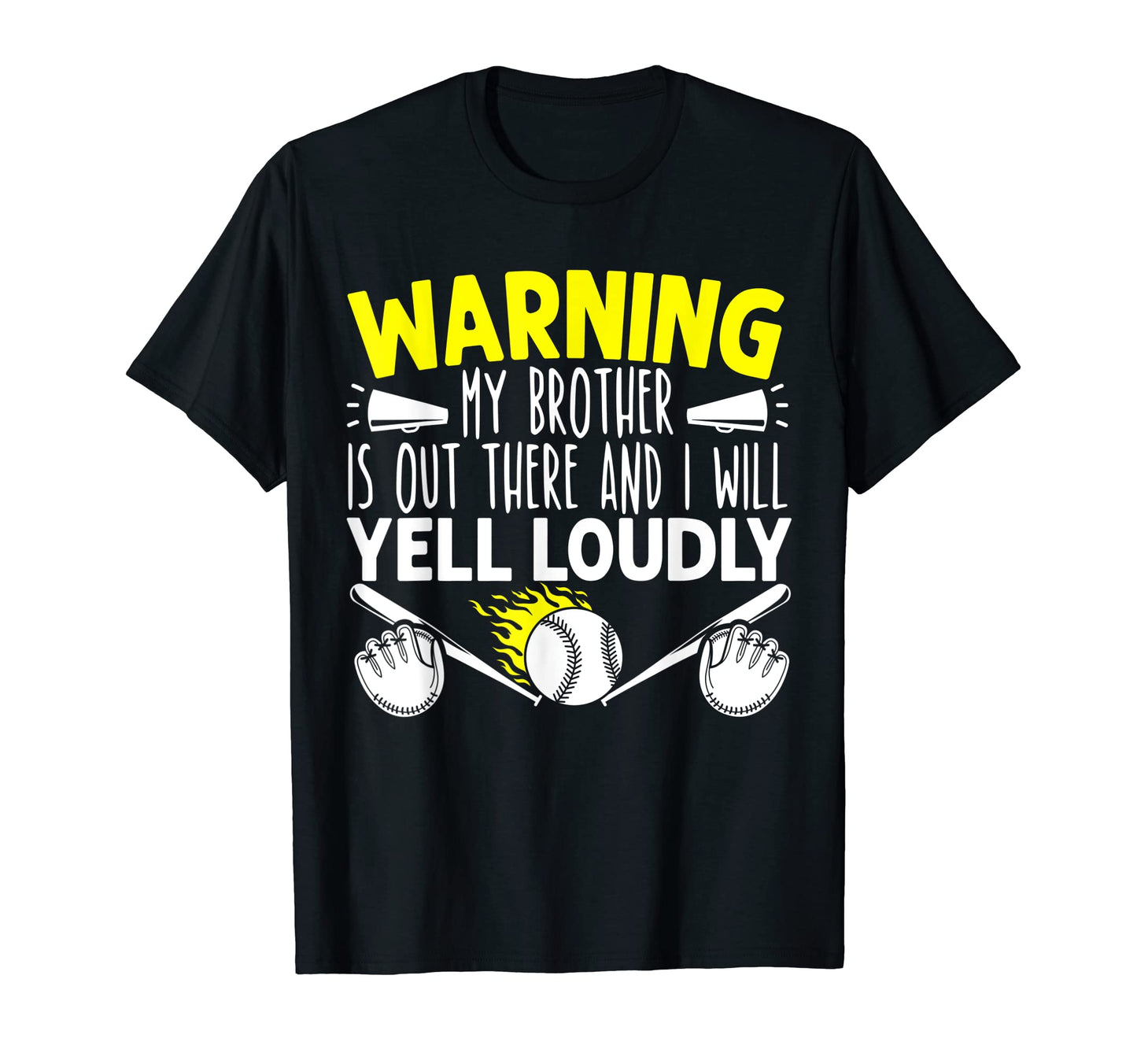 Softball Sister Love Softball Baseball T-Shirt - Fun Novelty Design Unisex - T-Shirt, Sweatshirt, Hoodie